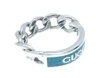 GUCCI　グッチ　ゴルメットチェーン　リング　ＳＶ　シルバー　約8.2g　#22【431】2148103908859