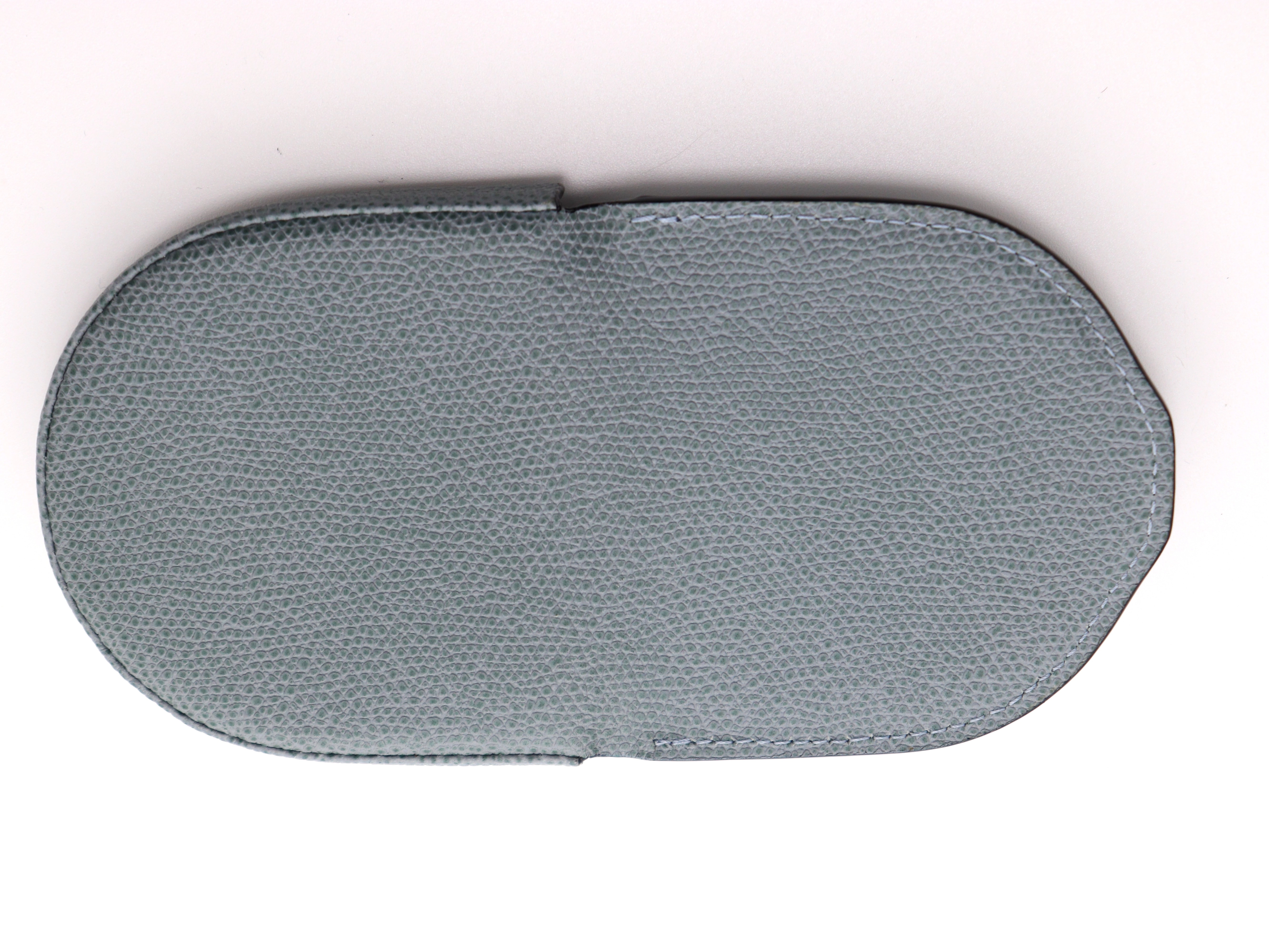 Valextra　ヴァレクストラ　馬蹄型コインケース パウダーブルー カーフ　【471】　Ｙ