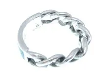 GUCCI　グッチ　ゴルメットチェーン　リング　ＳＶ　シルバー　約8.2g　#22【431】2148103908859