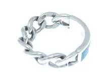 GUCCI　グッチ　ゴルメットチェーン　リング　ＳＶ　シルバー　約8.2g　#22【431】2148103908859