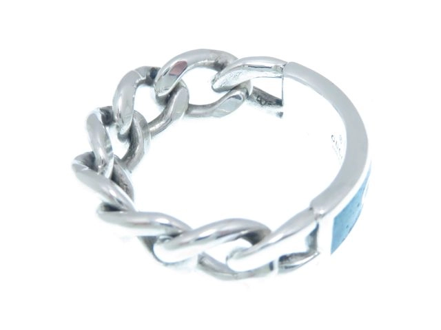 GUCCI グッチ ゴルメットチェーン リング SV シルバー 約8.2g #22【431】2148103908859