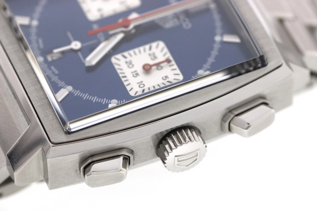 TAG HEUER　タグ・ホイヤー　モナコ　クロノグラフ　CBL2111.BA0644　ステンレス　ブルー文字盤　男性用自動巻時計【473】