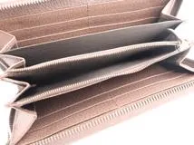 GUCCI　グッチ　バンブー　GGジャンボ　ジップアラウンドロングウォレット　ベージュ　キャンバス【471】I