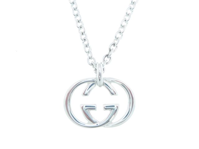 ✳️ハイグレード✨最高級 ✨ネックレス✨ GUCCI グッチ インターロッキング ネックレス SV シルバー 約