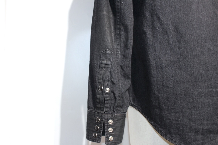 Saint Laurent サンローラン デニムシャツ ブラック メンズxs コットン 0 の購入なら 質 の大黒屋 公式