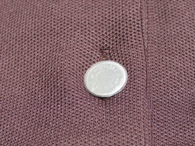 HERMES セリエボタン 長袖 ポロシャツ XL 大きいサイズ レディース HERMES セリエボタン 長袖 ポロシャツ XL 大きいサイズ レディース