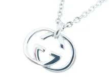 GUCCI　グッチ　インターロッキング　ネックレス　SV　シルバー　約26.7g【431】2148103907739