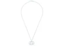 GUCCI　グッチ　インターロッキング　ネックレス　SV　シルバー　約26.7g【431】2148103907739