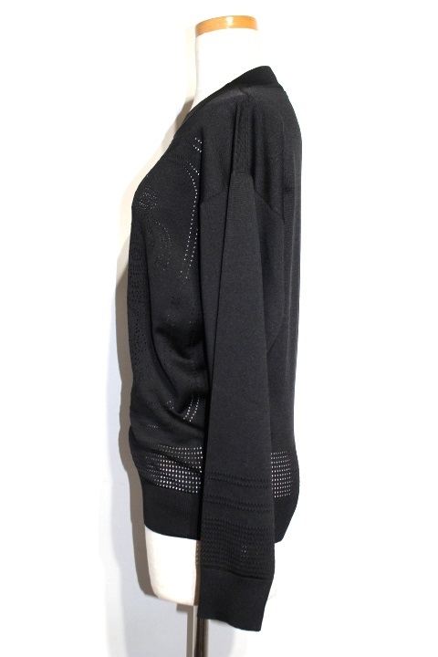 美品 HERMES ニットコート 36 ブラック 24090716.jpg