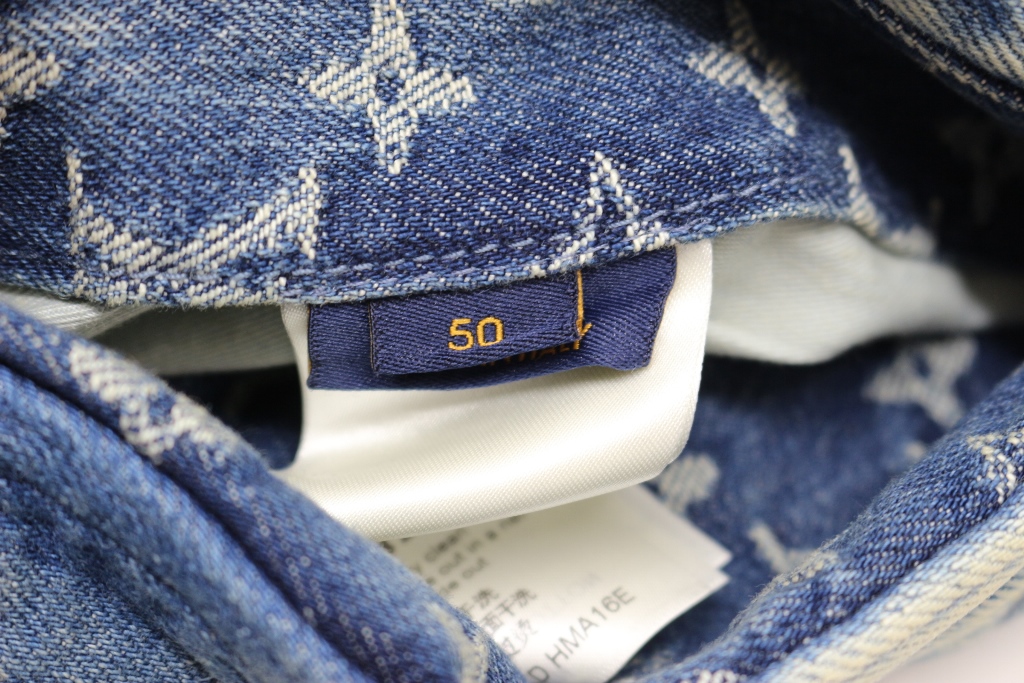 LOUIS VUITTON LVリング レザーカフ デニムジャケット サイズ50 楽天