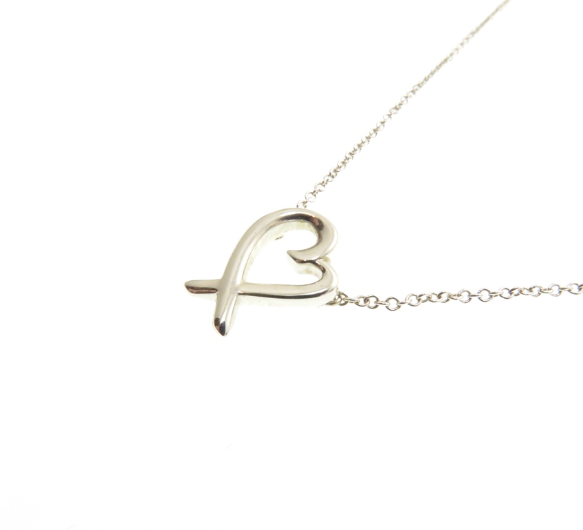TIFFANY＆CO ティファニー ラビングハートネックレス シルバー