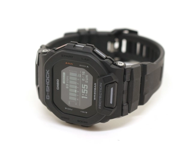 CASIO カシオ 腕時計 G-SHOCK G-SQUAD GBD-200-1JF ブラック メンズ SS/ラバー 電波時計