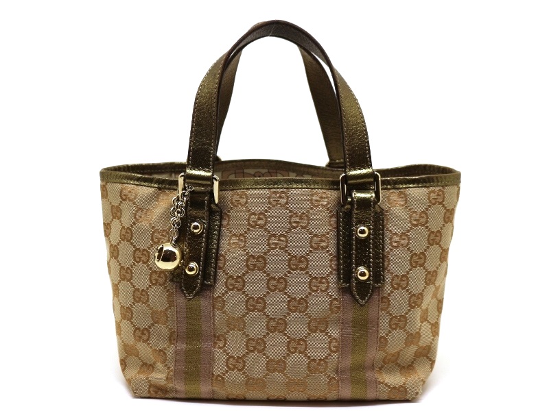 GUCCI グッチ ハンドバッグ シェリーラインミニトート ベージュ