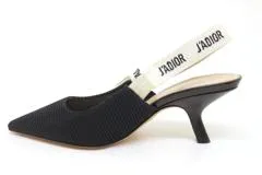 Dior ディオール 靴 J'ADIOR スリングバックパンプス レディース34 ブラック ファブリック KDC200TFL_S900  2143000643117 【200】 の購入なら「質」の大黒屋（公式）