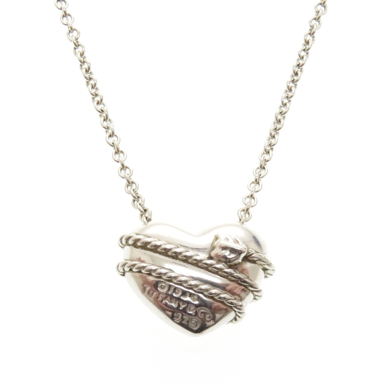 Tiffany & Co. ハート型ネックレス 925 シルバー - メルカリ