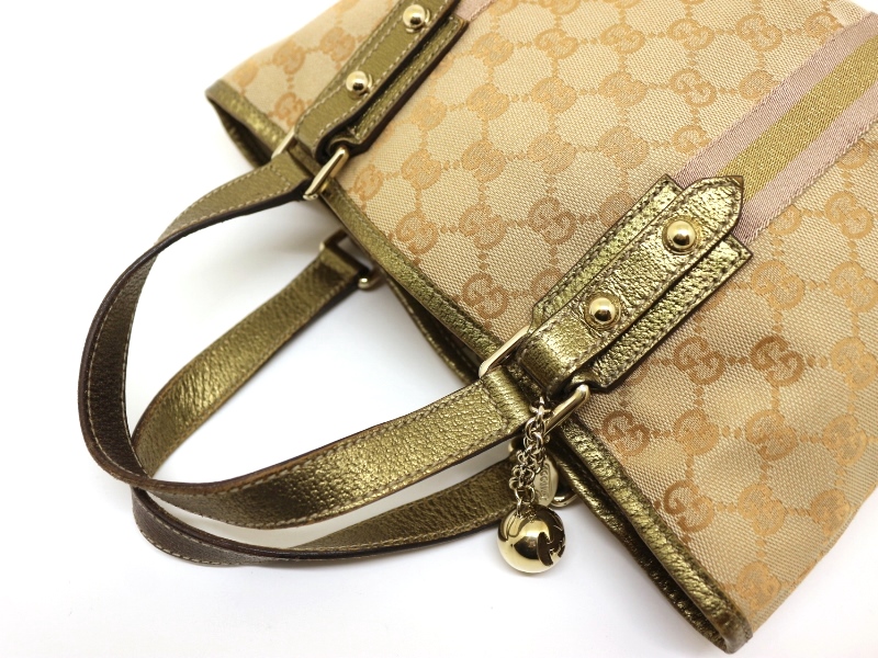 楽天市場】【バッグ】GUCCI グッチ GGキャンバス シェリーライン