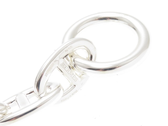 HERMES エルメス シェーヌダンクルブレスレット TGM シルバー 箱 HERMES エルメス シェーヌダンクルブレスレット TGM シルバー 箱