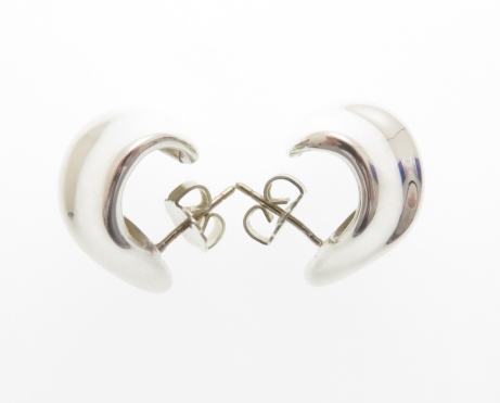 TIFFANY＆CO ティファニー リーフフープ ピアス シルバー 約8.0g