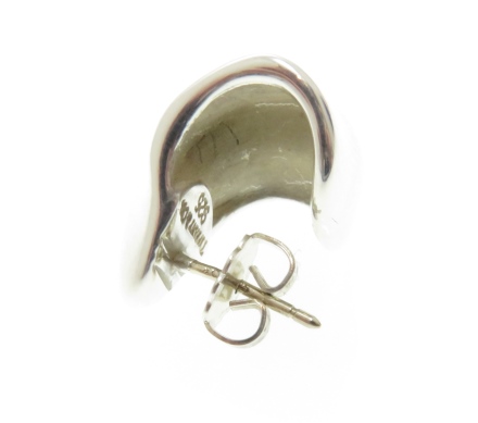 TIFFANY＆CO ティファニー リーフフープ ピアス シルバー 約8.0g