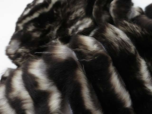 シャネル CHANEL マフラー ラビット ブラウン リアルファー ファー