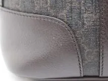 GUCCI　グッチ　バッグ　GGスプリーム ２wayバッグ　ダークブラウン　コーティングキャンバス　カーフ　309617　2148103696602　【200】