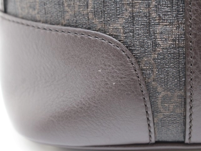 GUCCI　グッチ　バッグ　GGスプリーム ２wayバッグ　ダークブラウン　コーティングキャンバス　カーフ　309617　2148103696602　【200】