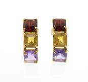 JEWELRY　ノンブランドジュエリー　貴金属・宝石　ピアス　K18イエローゴールド　イロイシ　約1.2g　2145000247555　【205】