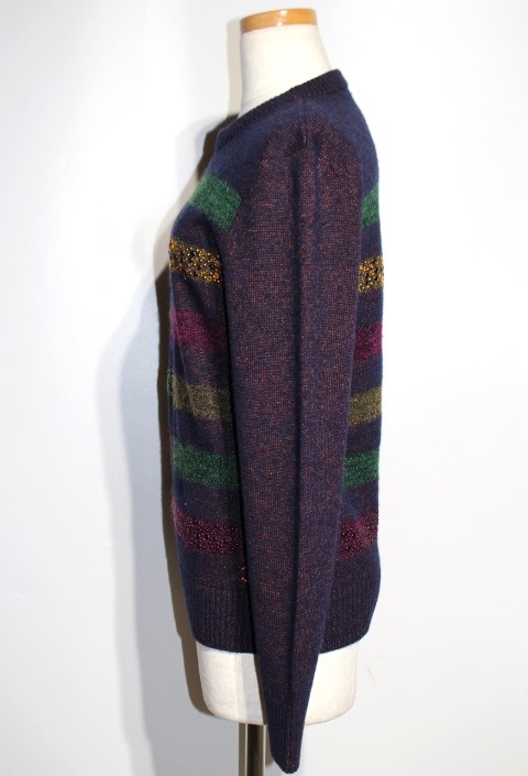 CHANEL シャネル ニット セーター レディース36 パープル ウール