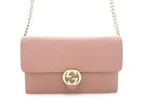GUCCI グッチ インターロッキングG 長財布 チェーンウォレット