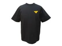 PRADA プラダ ロゴバッジ付きTシャツ メンズS ブラック/イエロー 