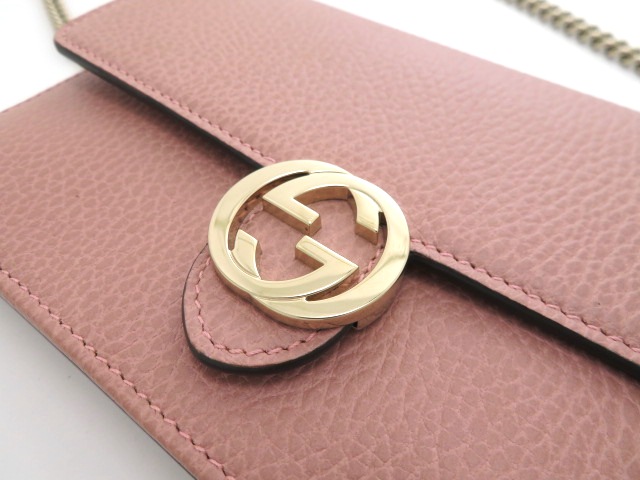 GUCCI グッチ インターロッキングG 長財布 チェーンウォレット