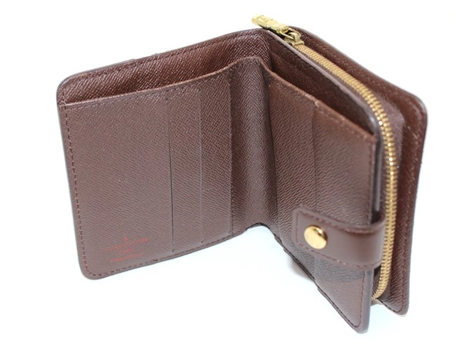 LOUIS VUITTON　ルイヴィトン　財布　コンパクト・ジップ　ダミエ　N61668　2148103692727　【200】