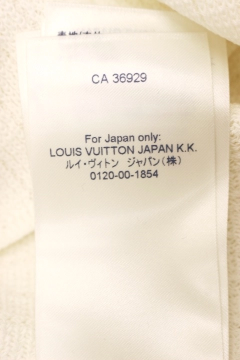 LOUISVUITTON　ルイヴィトン　衣類　レトロスローガン オーバーサイズ ニット　レディースM　ホワイト／マルチ　コットン　2143000522528　【200】