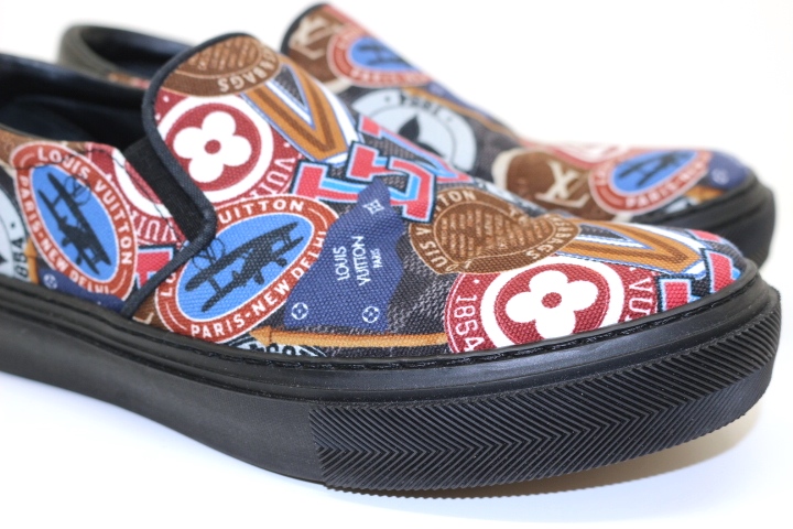 LOUIS VUITTON ルイ・ヴィトン スニーカー スリッポン メンズ6 約25cm