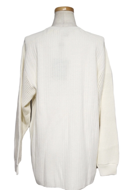 LOUISVUITTON　ルイヴィトン　衣類　レトロスローガン オーバーサイズ ニット　レディースM　ホワイト／マルチ　コットン　2143000522528　【200】