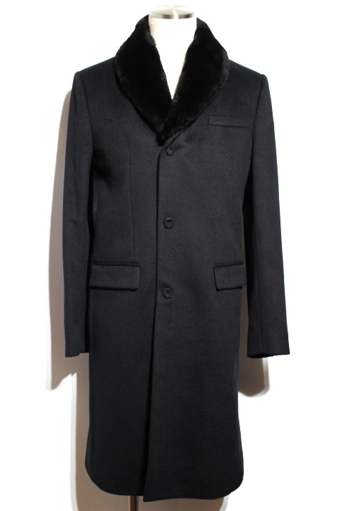 Dior ディオール 衣類 コート メンズ46 ブラック カシミヤ ...