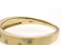 JEWELRY ノンブランド ジュエリー リング K18 イエローゴールド ダイヤモンド 11.5号 2.6g【473】