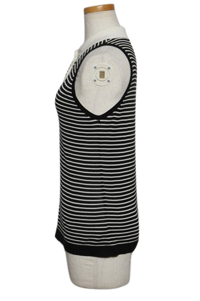 CHANEL シャネル 衣類 ココボタンボーダーノースリーブ