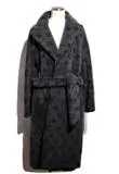 LOUIS VUITTON　ルイヴィトン　衣類　モノグラムシャーリングコート　コート　アウター　メンズ46　ブラック　羊革　ムートン　1A5Q5X　参考定価¥2,530,000-　2147100464412　【200】