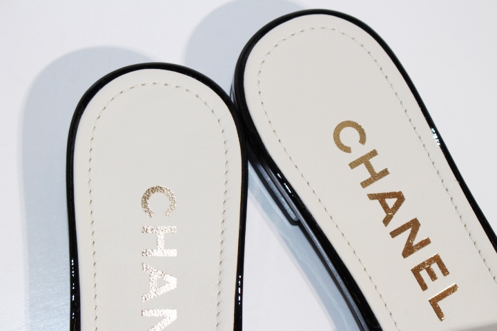 CHANEL シャネル サンダル ミュール レディース36 ベージュ ブラック