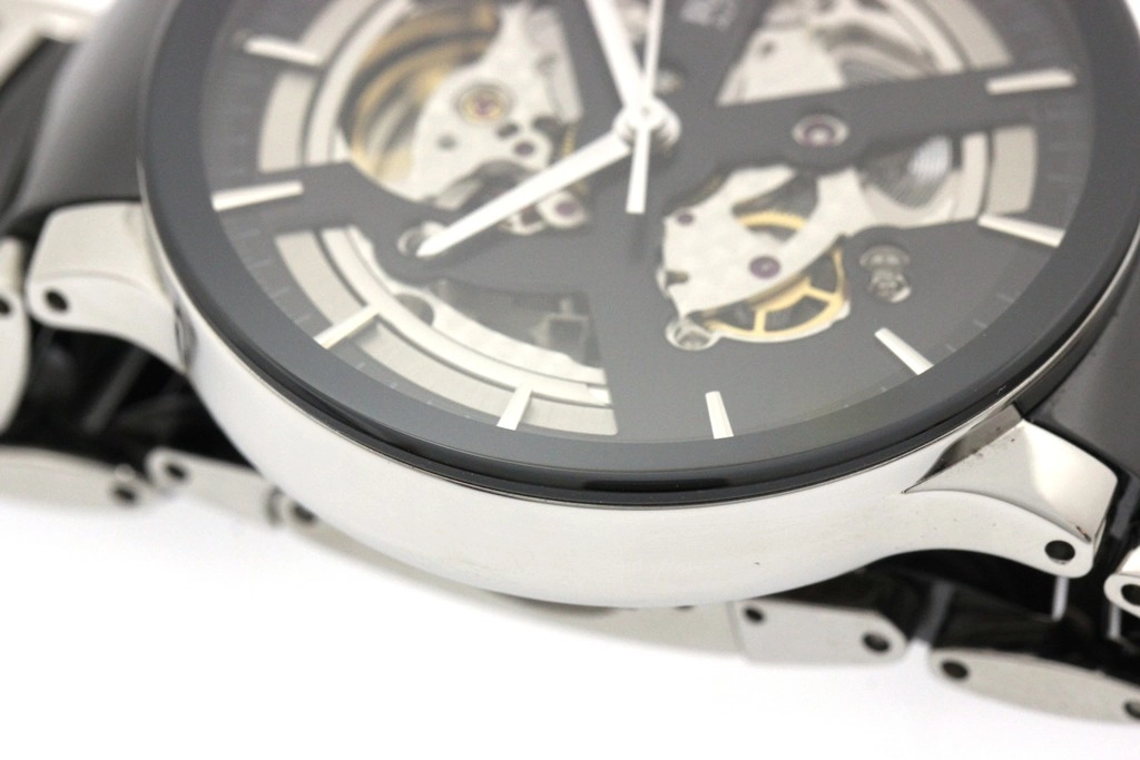 RADO ラドー 腕時計 セントリックス オートマティック オープンハート R30178152 ステンレススチール/セラミック スケルトン文字盤 自動巻き【472】SJ