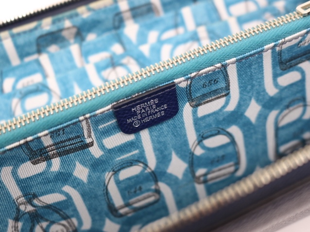 エルメス アザップロング シルクイン ヴォーエプソン ブルーフランス エルメス アザップ シルクイン ロング ブルードプリュス/ ブルー