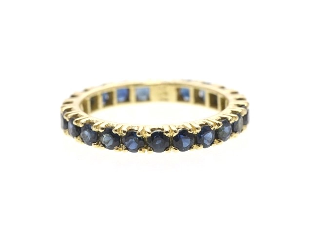 JEWELRY ノンブランド ジュエリー リング K18 イエローゴールド サファイア 8.5号 2.3g【473】