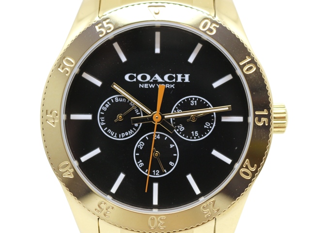 COACH ダイヤベゼル クロノグラフ 腕時計 260