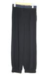FENDI フェンディ トラックパンツ レディース38 ブラック/ネイビー シルク FR6077 02R