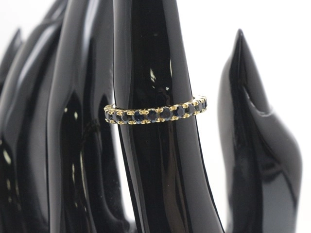 JEWELRY ノンブランド ジュエリー リング K18 イエローゴールド サファイア 8.5号 2.3g【473】
