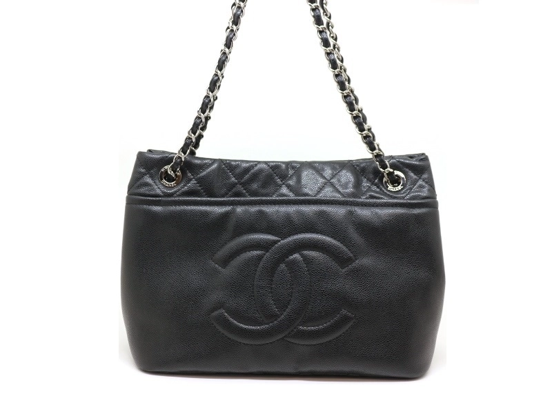 CHANEL シャネル キャビアスキンチェーンショルダー バッグ ブラック/SV ショルダーバッグ 2120000293443【200】  の購入なら「質」の大黒屋（公式）