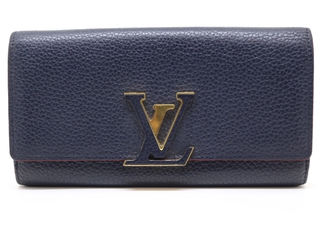 LOUIS VUITTON ルイ・ヴィトン サイフ・小物 長財布 ポルトフォイユ・カプシーヌ トリヨンレザー マリーヌルージュ M63739  2120000206498【200】 の購入なら「質」の大黒屋（公式）