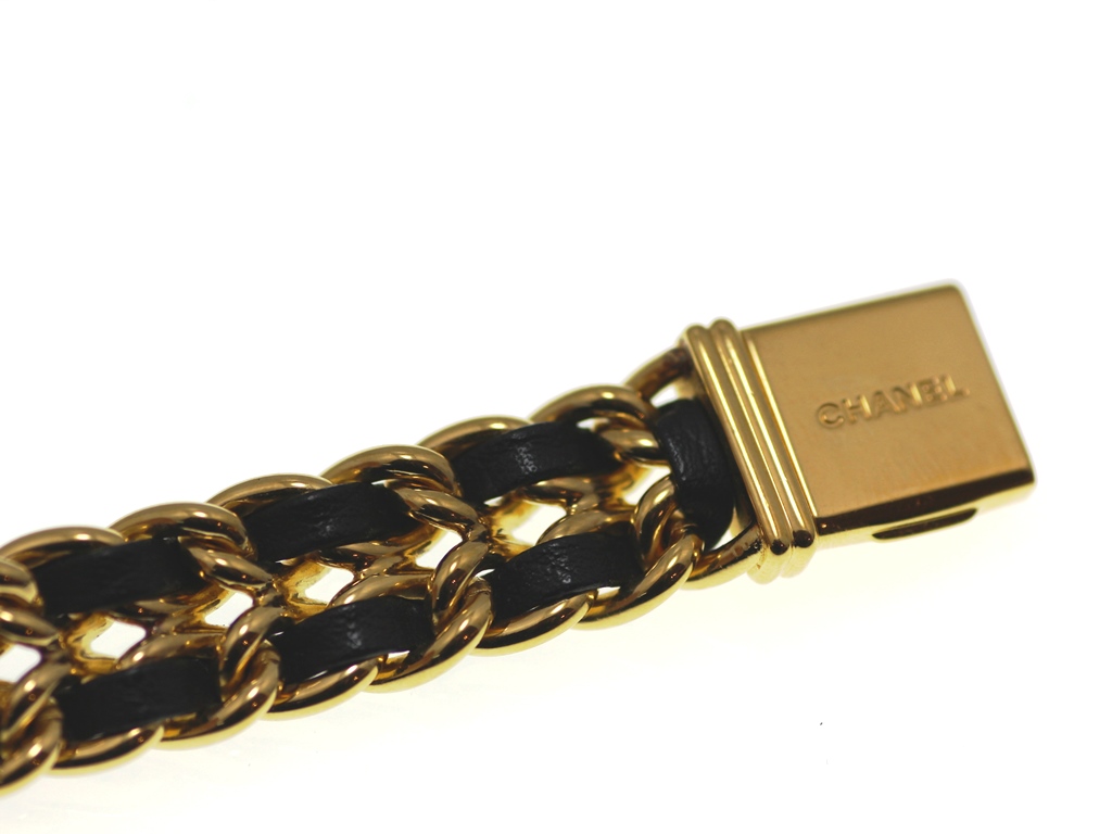 CHANEL シャネル 腕時計 プルミエールL H0001 ゴールドメッキ/革