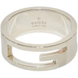 GUCCI　グッチ　ブランデッドＧリング　シルバー　実寸約15号　約8.2g　2181000002060【208】